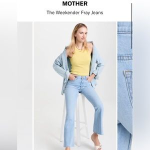 Mother The Weekender Fray Jeans in Mentally Elsewhere